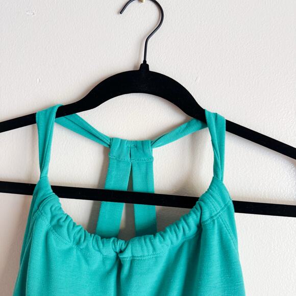 Prana Green Dragonfly Quinn Racerback Athletic Mini Dress - XS - Picture 3 of 10